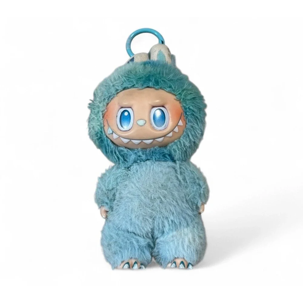 POP MART Labubu Big Into Energy Hope Vinyl Plush Pendant Keychain Blue